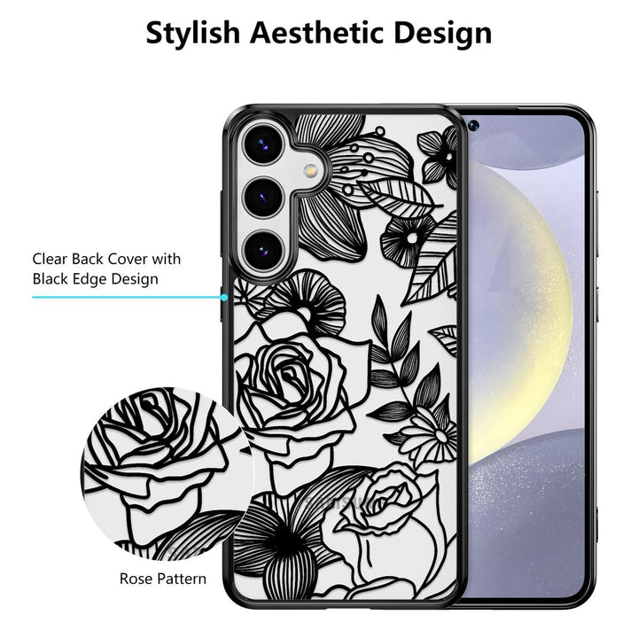 Floral Rose Galaxy S24 Ultra Case by XIZYO - DOKUTRONIX