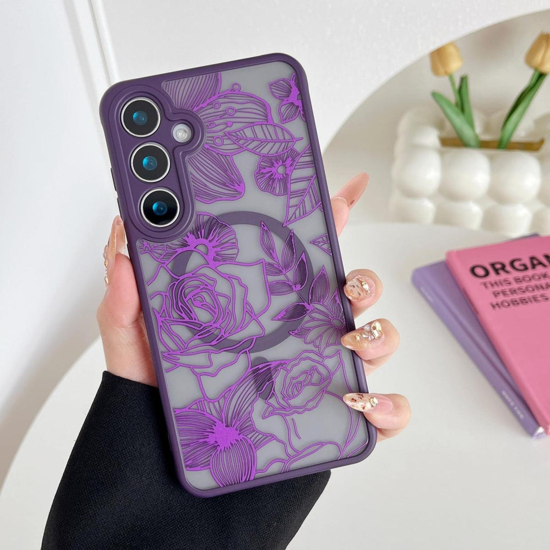 Floral Rose Galaxy S24 Ultra Case by XIZYO - DOKUTRONIX