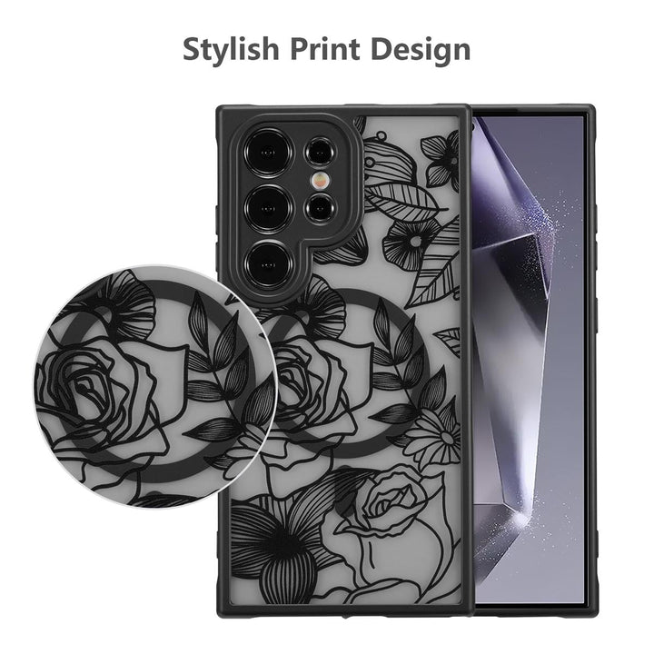 Floral Rose Galaxy S24 Ultra Case by XIZYO - DOKUTRONIX