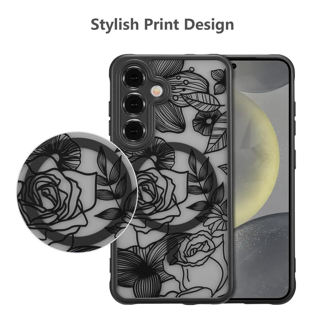 Floral Rose Galaxy S24 Ultra Case by XIZYO - DOKUTRONIX