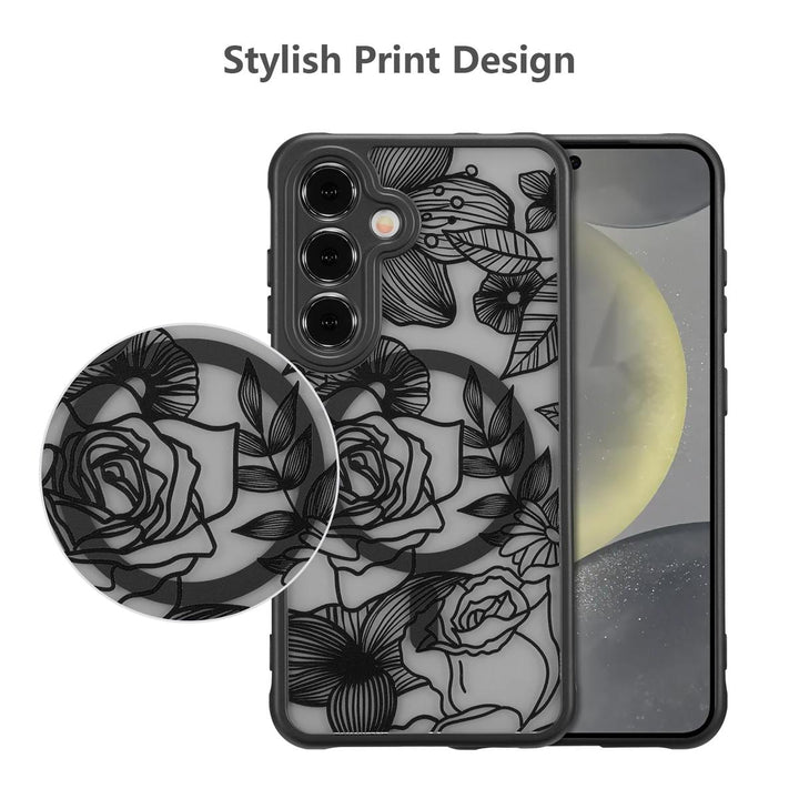 Floral Rose Galaxy S24 Ultra Case by XIZYO - DOKUTRONIX