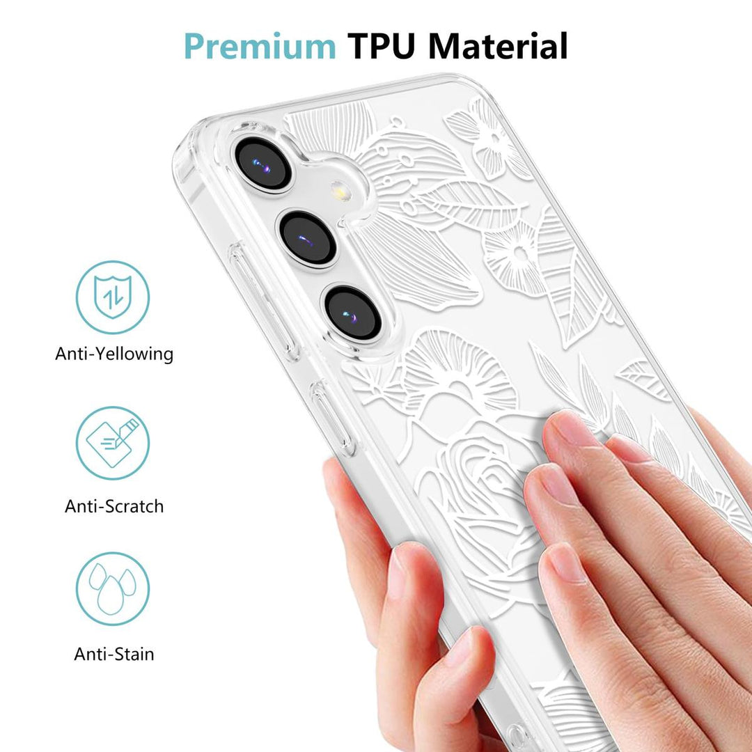 Floral Rose Galaxy S24 Ultra Case by XIZYO - DOKUTRONIX