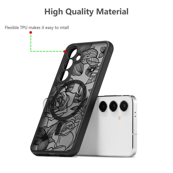 Floral Rose Galaxy S24 Ultra Case by XIZYO - DOKUTRONIX