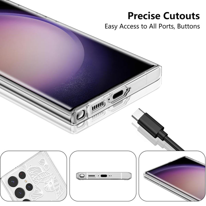 Floral Rose Galaxy S24 Ultra Case by XIZYO - DOKUTRONIX