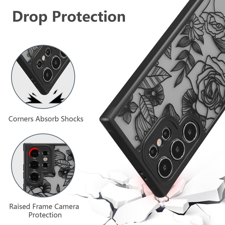 Floral Rose Galaxy S24 Ultra Case by XIZYO - DOKUTRONIX