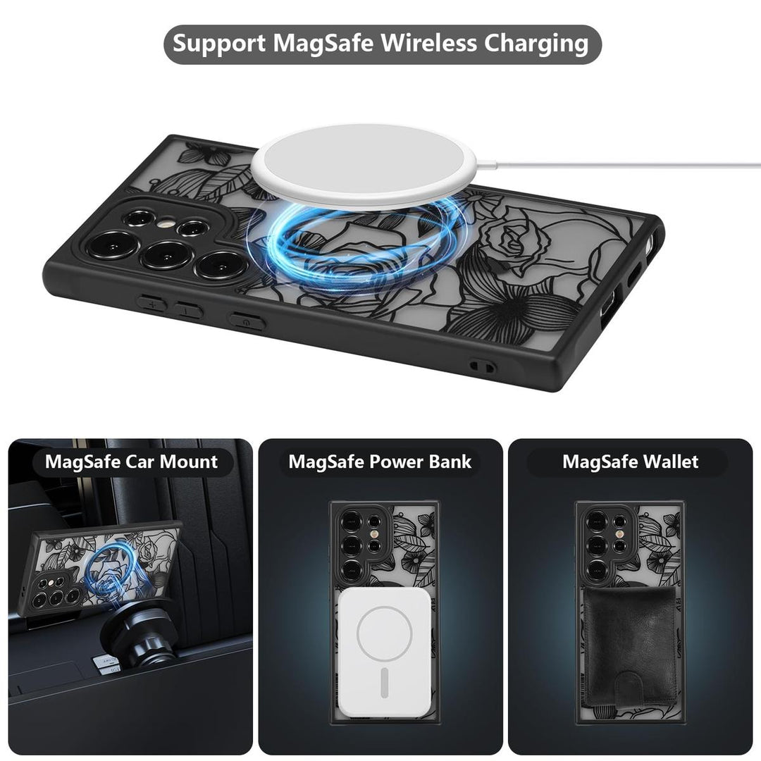 Floral Rose Galaxy S24 Ultra Case by XIZYO - DOKUTRONIX