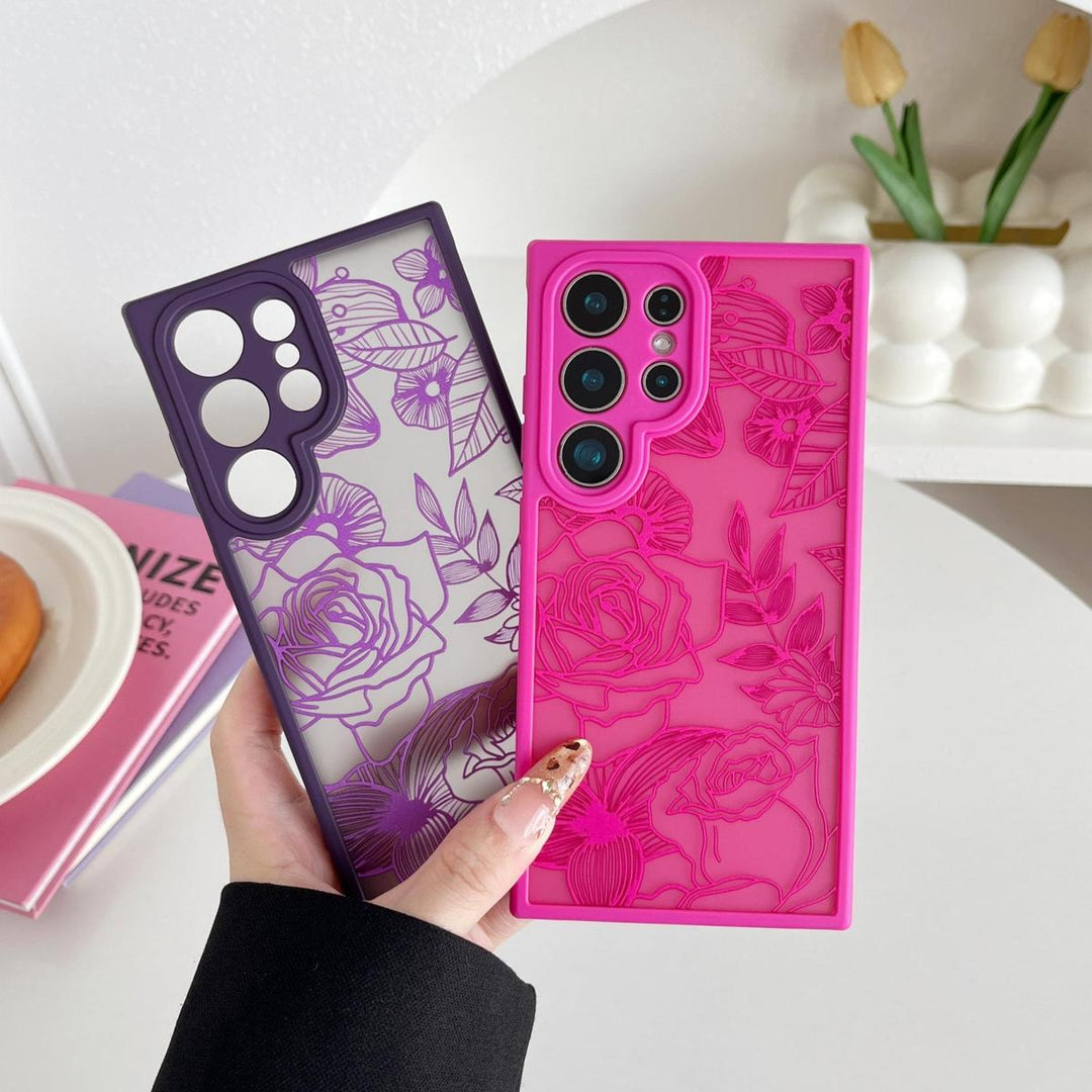 Floral Rose Galaxy S24 Ultra Case by XIZYO - DOKUTRONIX