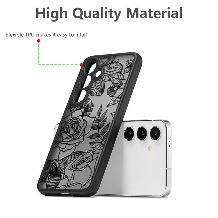 Floral Rose Galaxy S24 Ultra Case by XIZYO - DOKUTRONIX