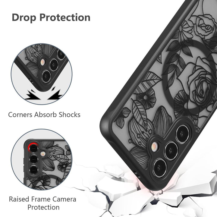 Floral Rose Galaxy S24 Ultra Case by XIZYO - DOKUTRONIX