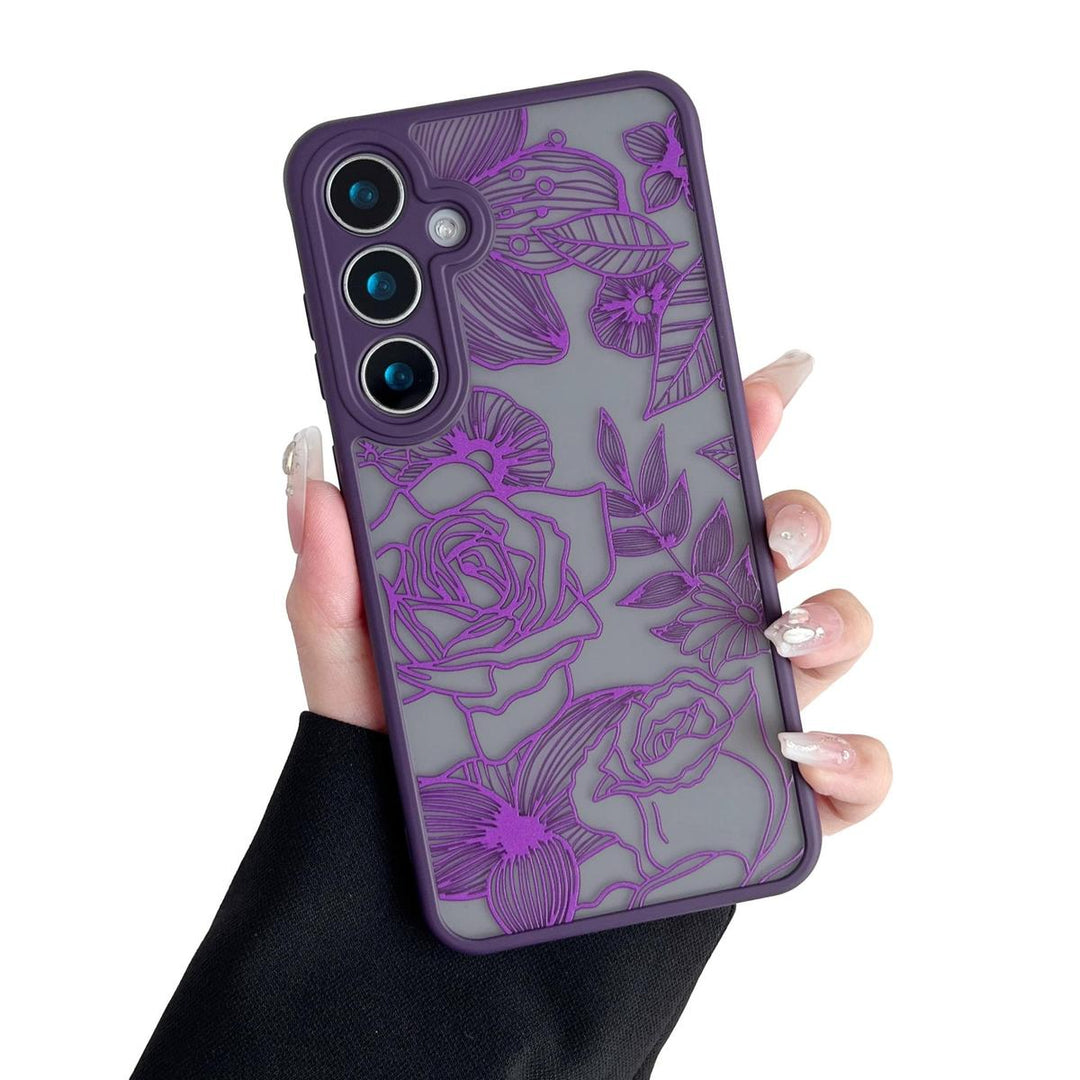 Floral Rose Galaxy S24 Ultra Case by XIZYO - DOKUTRONIX