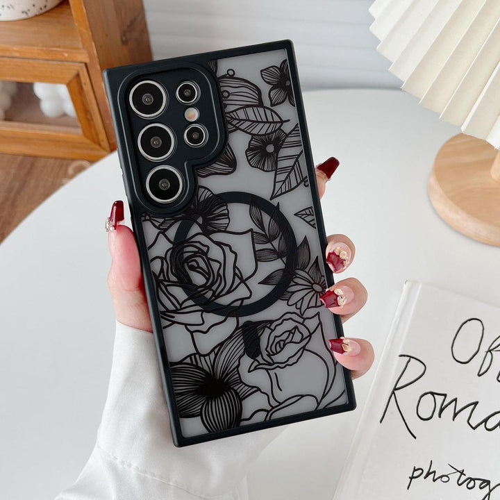 Floral Rose Galaxy S24 Ultra Case by XIZYO - DOKUTRONIX