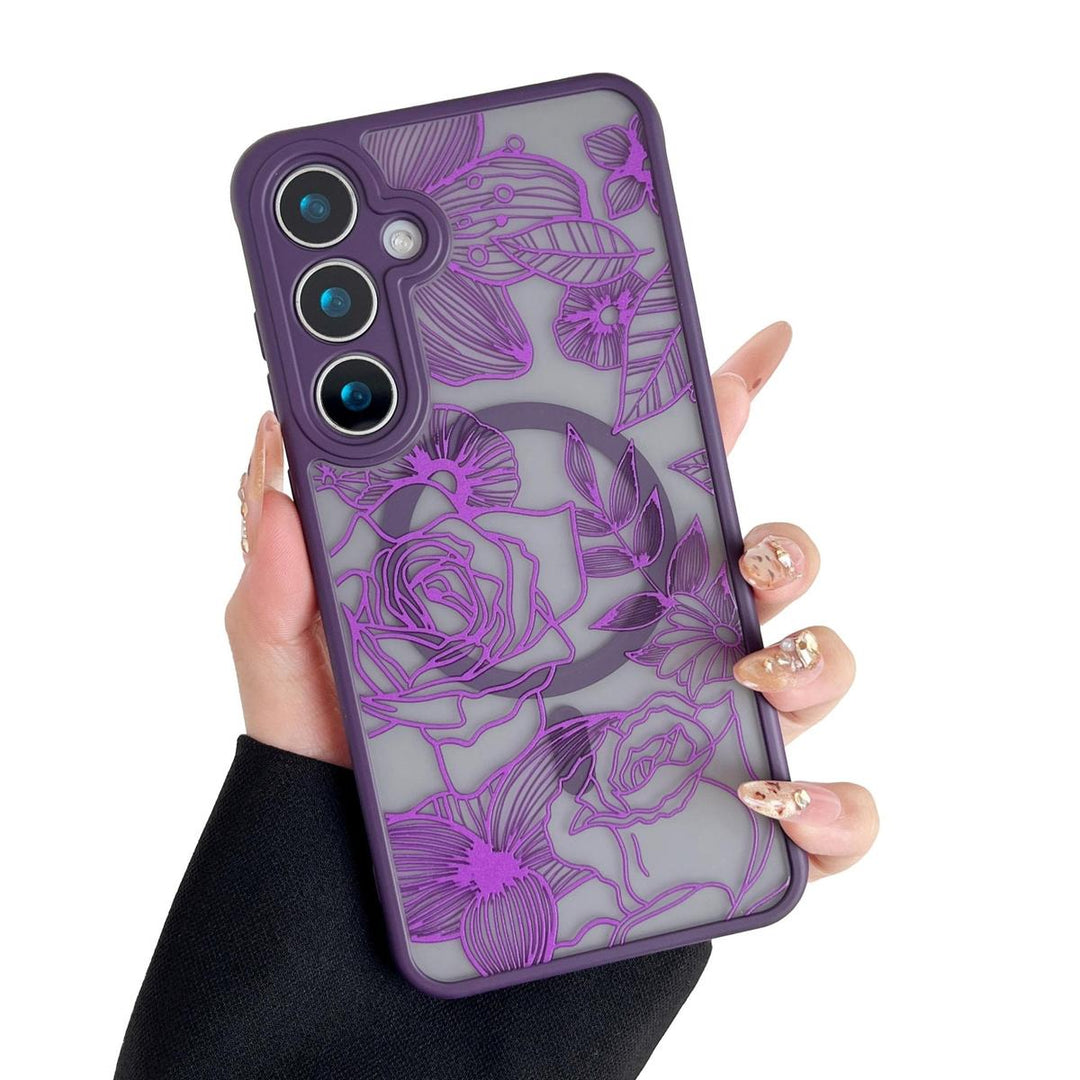 Floral Rose Galaxy S24 Ultra Case by XIZYO - DOKUTRONIX