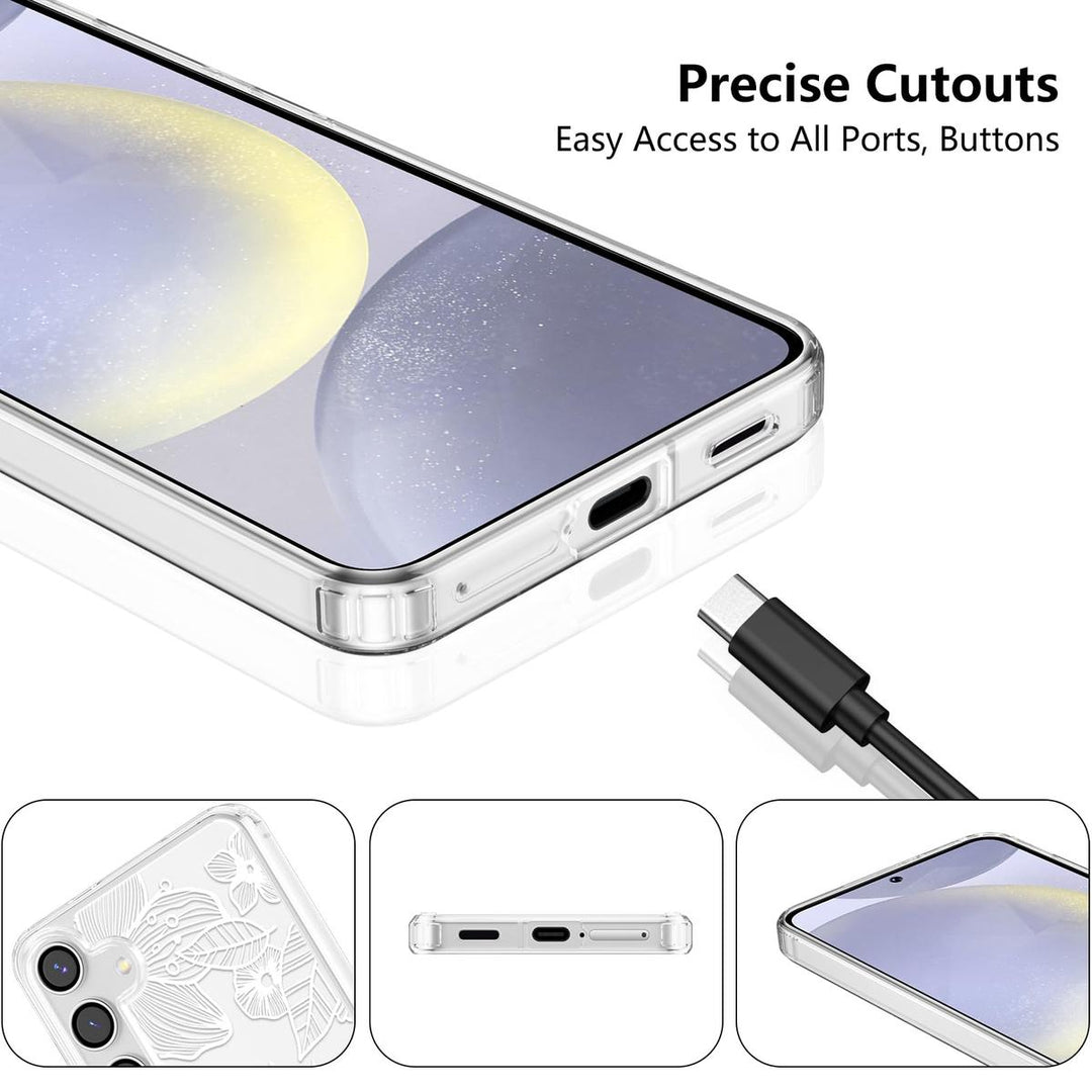 Floral Rose Galaxy S24 Ultra Case by XIZYO - DOKUTRONIX