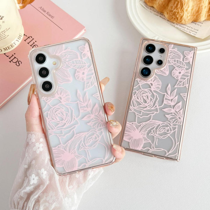 Floral Rose Galaxy S24 Ultra Case by XIZYO - DOKUTRONIX