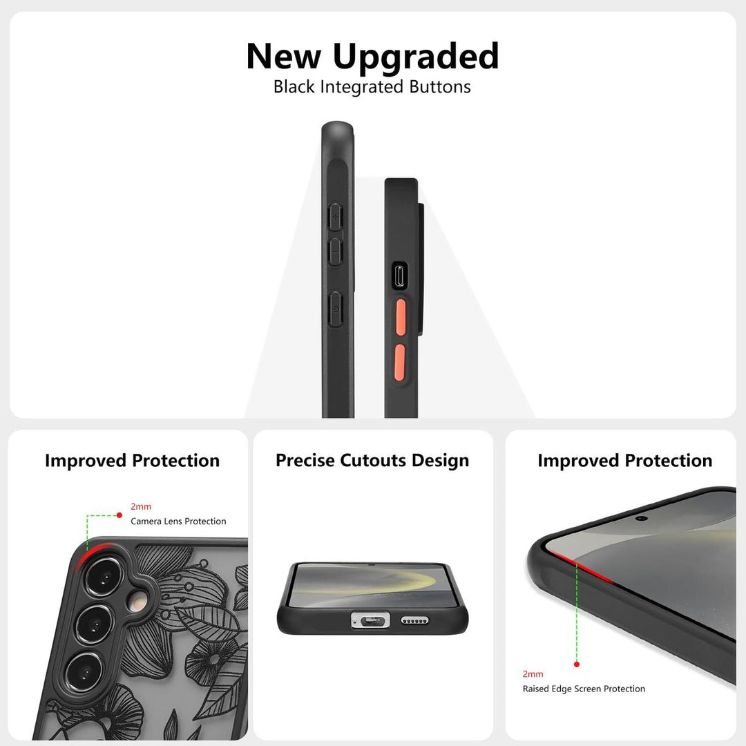 Floral Rose Galaxy S24 Ultra Case by XIZYO - DOKUTRONIX