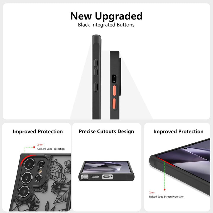 Floral Rose Galaxy S24 Ultra Case by XIZYO - DOKUTRONIX