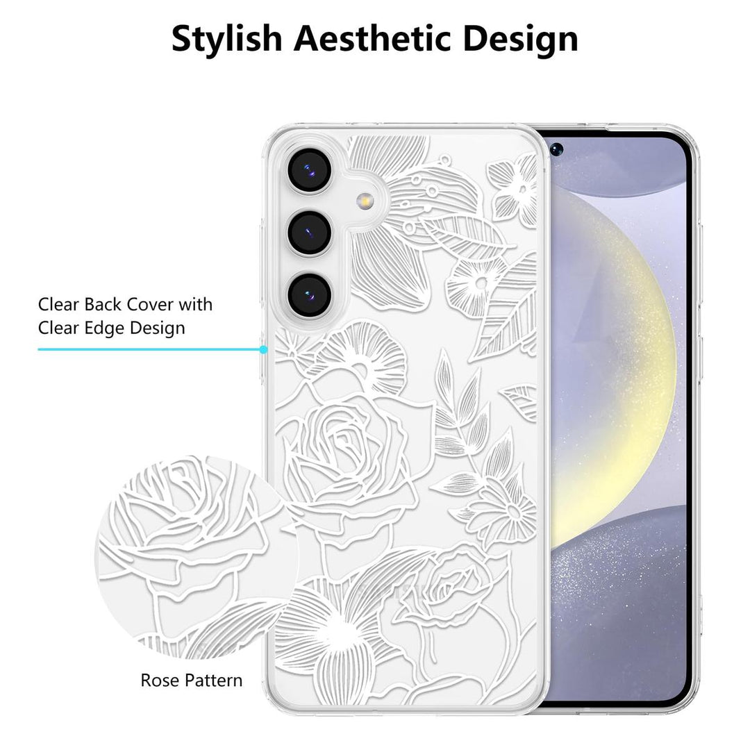 Floral Rose Galaxy S24 Ultra Case by XIZYO - DOKUTRONIX