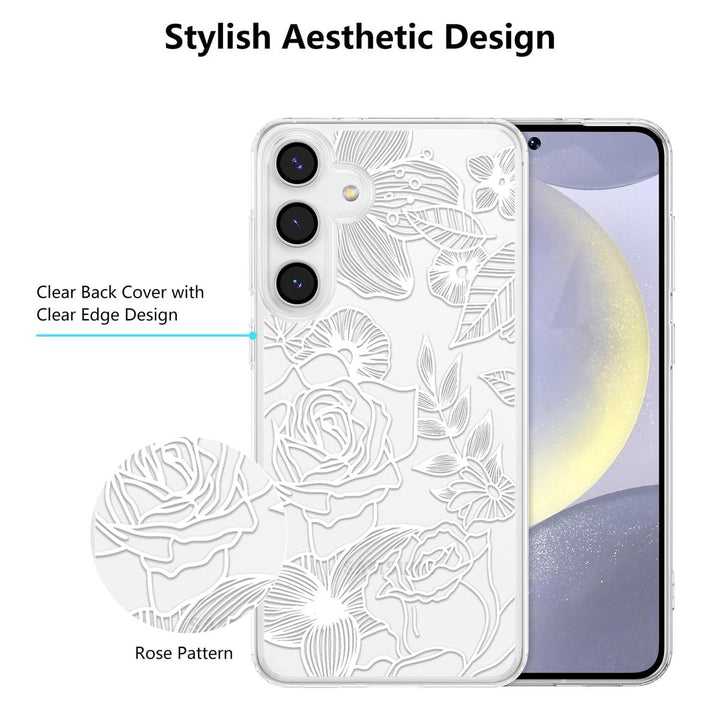 Floral Rose Galaxy S24 Ultra Case by XIZYO - DOKUTRONIX