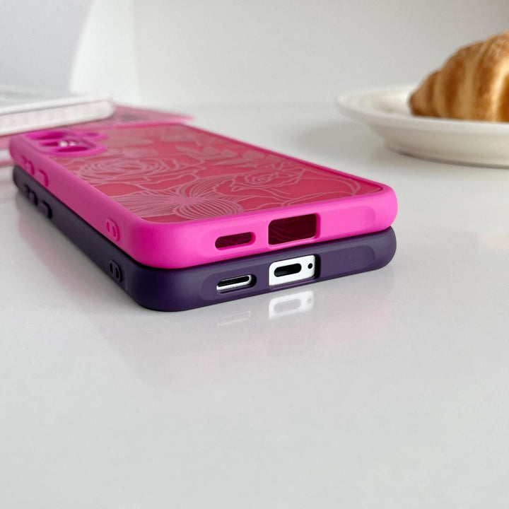 Floral Rose Galaxy S24 Ultra Case by XIZYO - DOKUTRONIX