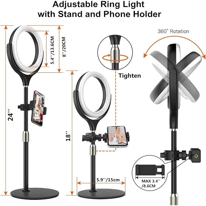 YarraLight 8 Ring Stand - DOKUTRONIX
