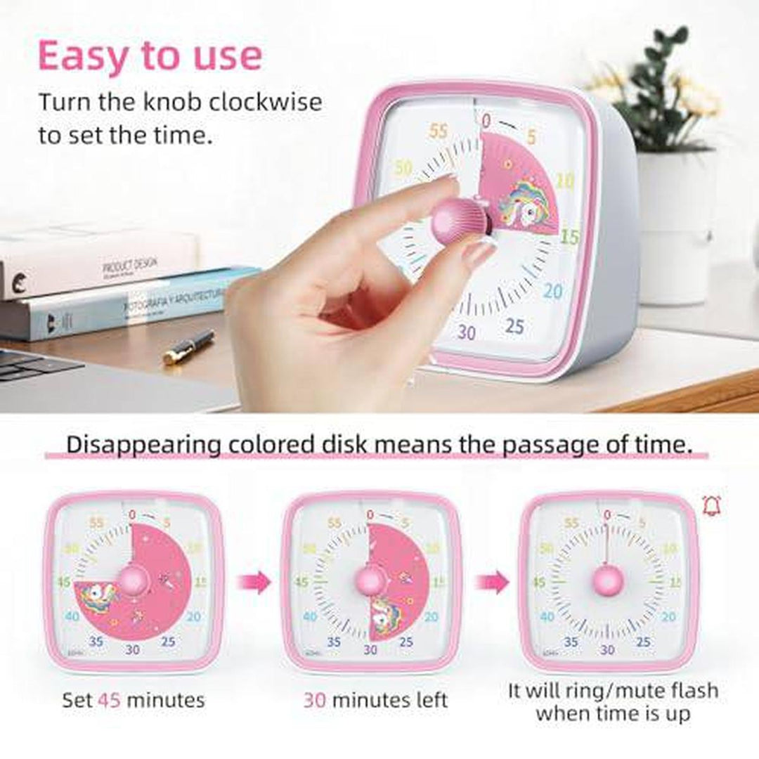 Yunbaoit Silent Visual Timer & Night Light - DOKUTRONIX