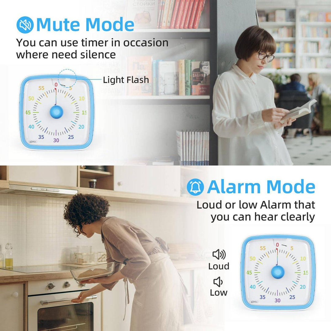 Yunbaoit Silent Visual Timer & Night Light - DOKUTRONIX