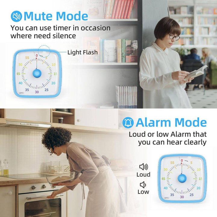 Yunbaoit Silent Visual Timer & Night Light - DOKUTRONIX