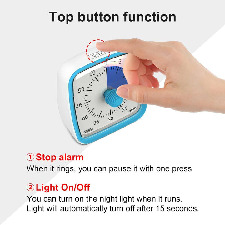 Yunbaoit Silent Visual Timer & Night Light - DOKUTRONIX