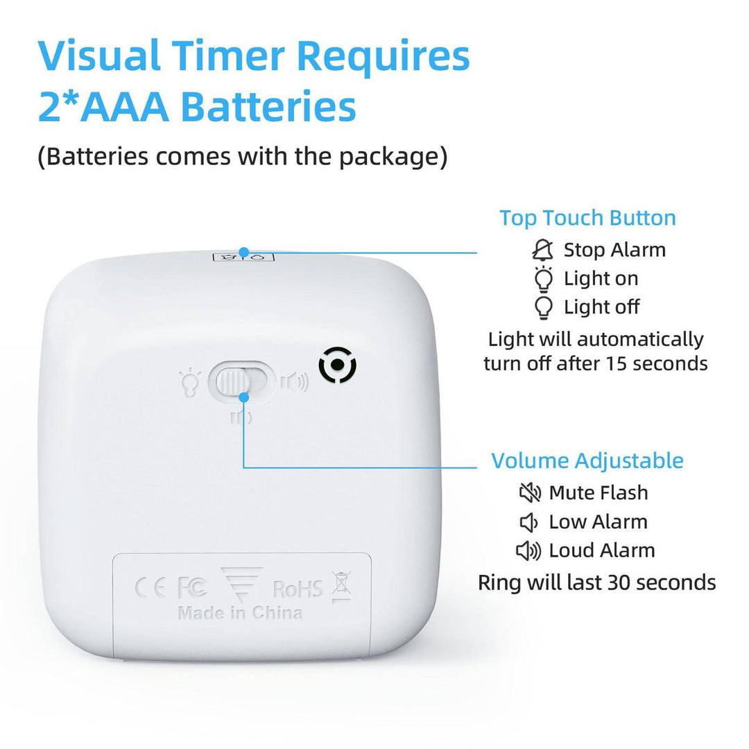 Yunbaoit Silent Visual Timer & Night Light - DOKUTRONIX