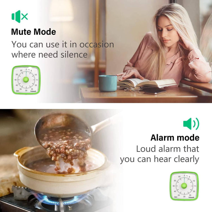 Yunbaoit Silent Visual Timer & Night Light - DOKUTRONIX