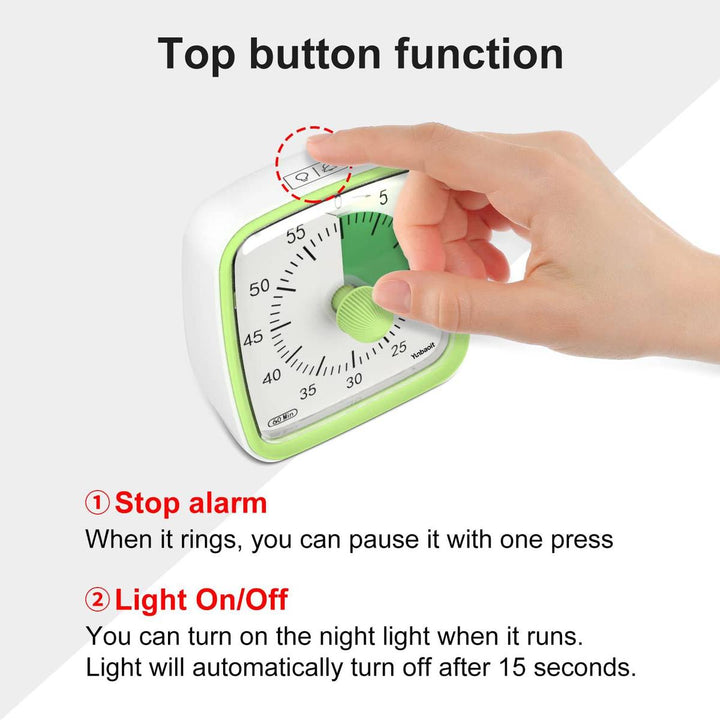 Yunbaoit Silent Visual Timer & Night Light - DOKUTRONIX