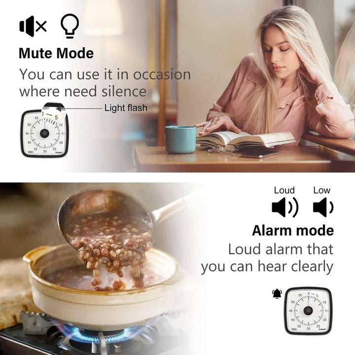 Yunbaoit Silent Visual Timer & Night Light - DOKUTRONIX