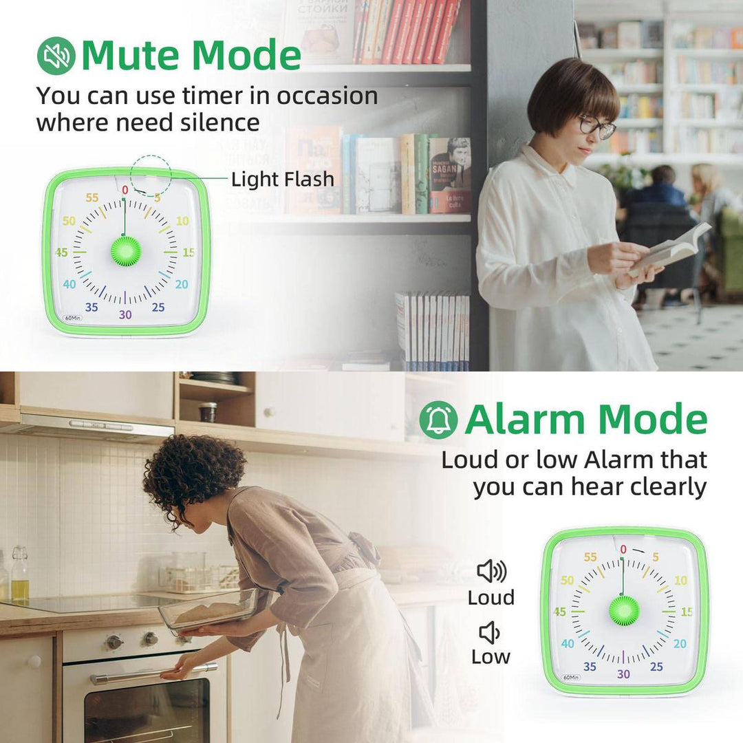 Yunbaoit Silent Visual Timer & Night Light - DOKUTRONIX