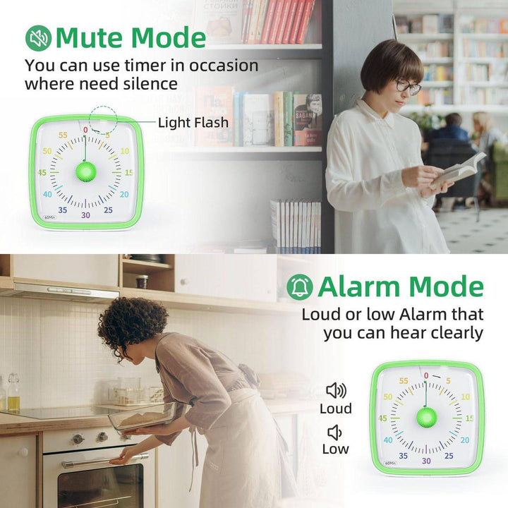 Yunbaoit Silent Visual Timer & Night Light - DOKUTRONIX