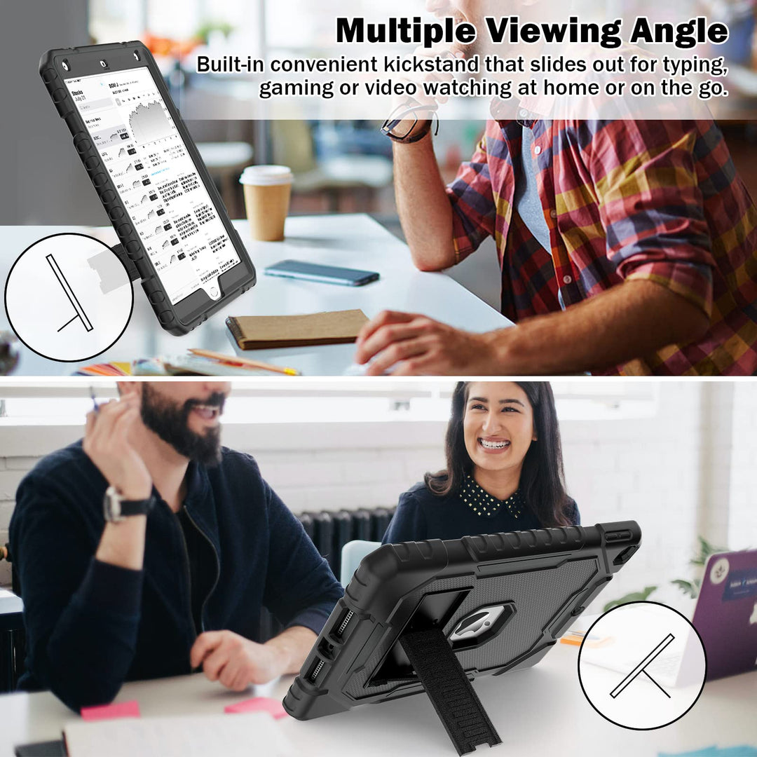 ZoneFoker Rugged iPad Case 10.2 - Heavy Duty Protection - DOKUTRONIX
