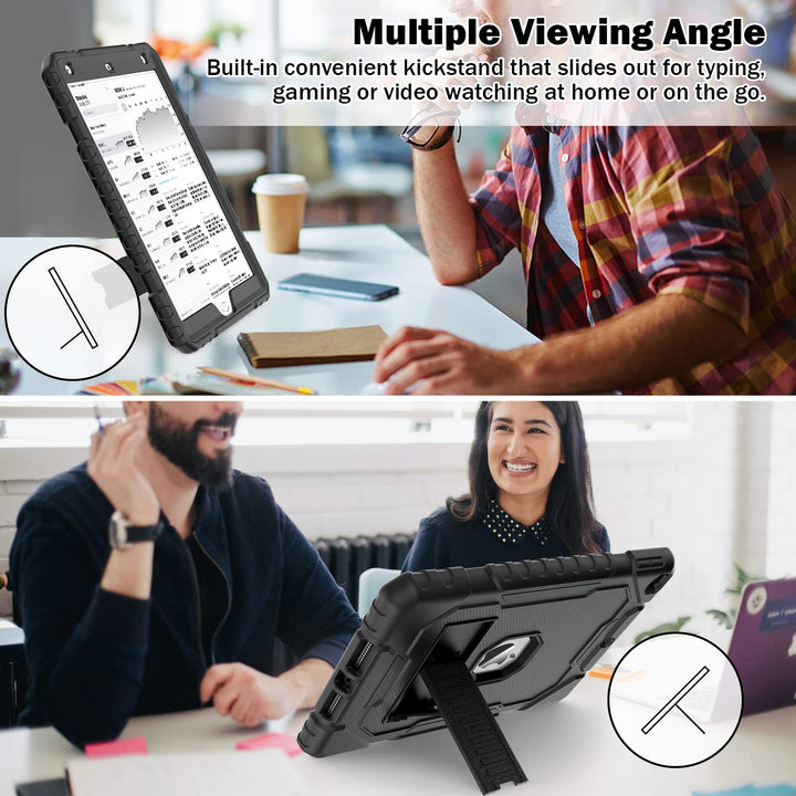 ZoneFoker Rugged iPad Case 10.2 - Heavy Duty Protection - DOKUTRONIX