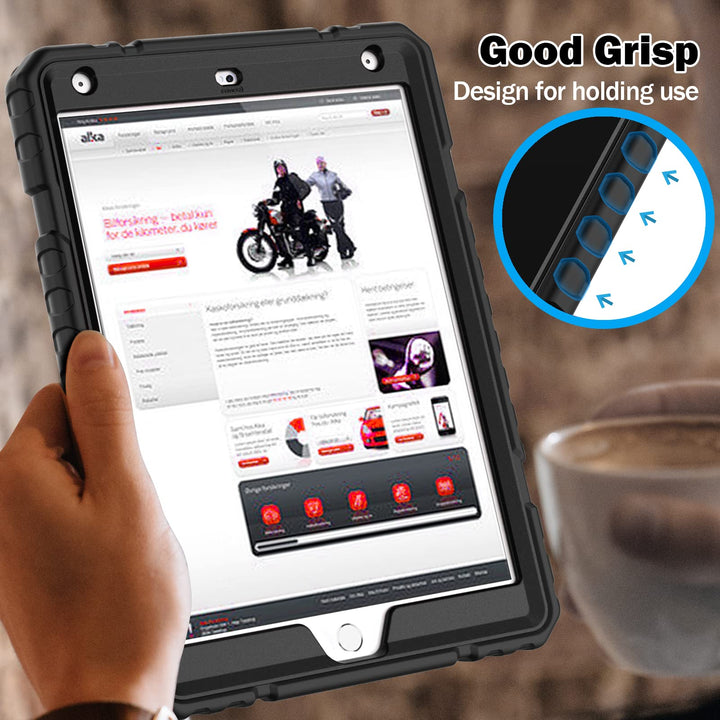 ZoneFoker Rugged iPad Case 10.2 - Heavy Duty Protection - DOKUTRONIX