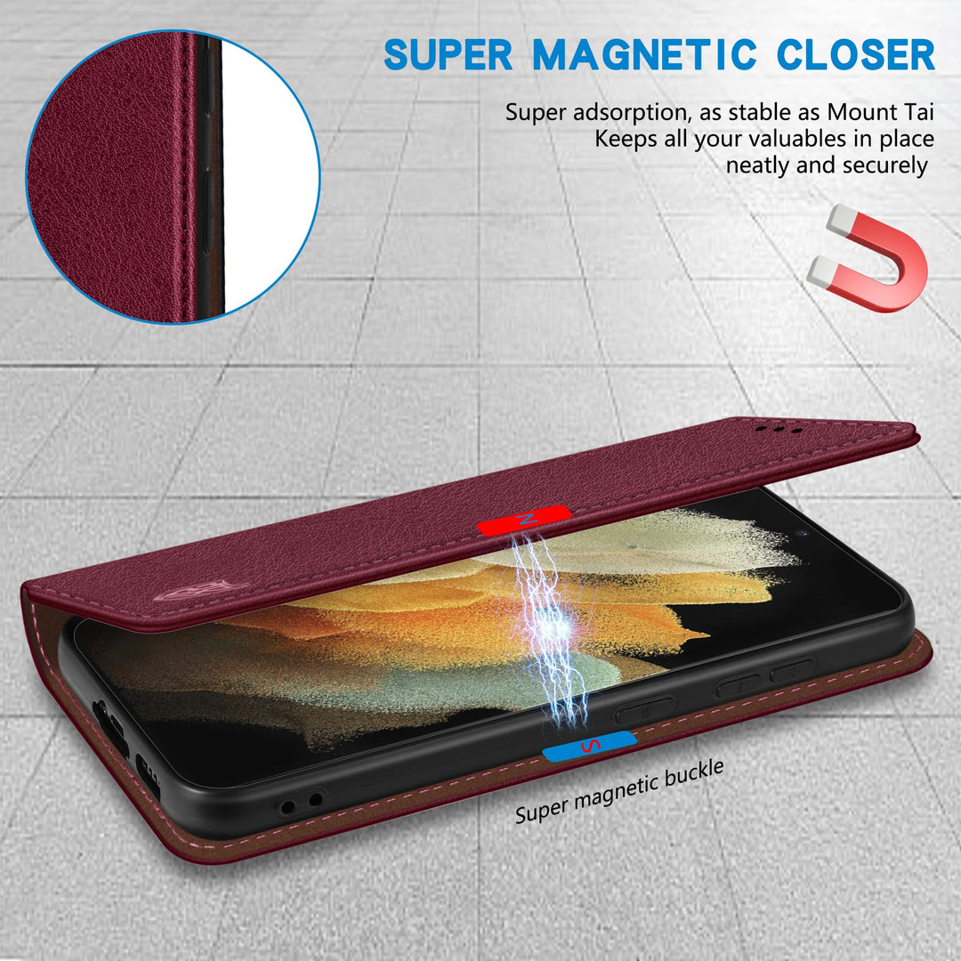 SecureFlip Wallet Case for Galaxy S21 - RFID Shield - DOKUTRONIX