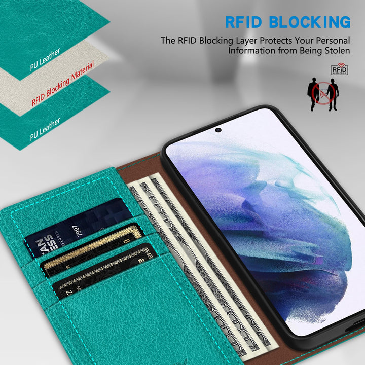 SecureFlip Wallet Case for Galaxy S21 - RFID Shield - DOKUTRONIX