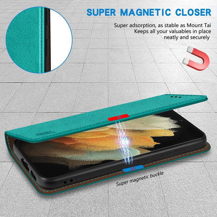 SecureFlip Wallet Case for Galaxy S21 - RFID Shield - DOKUTRONIX