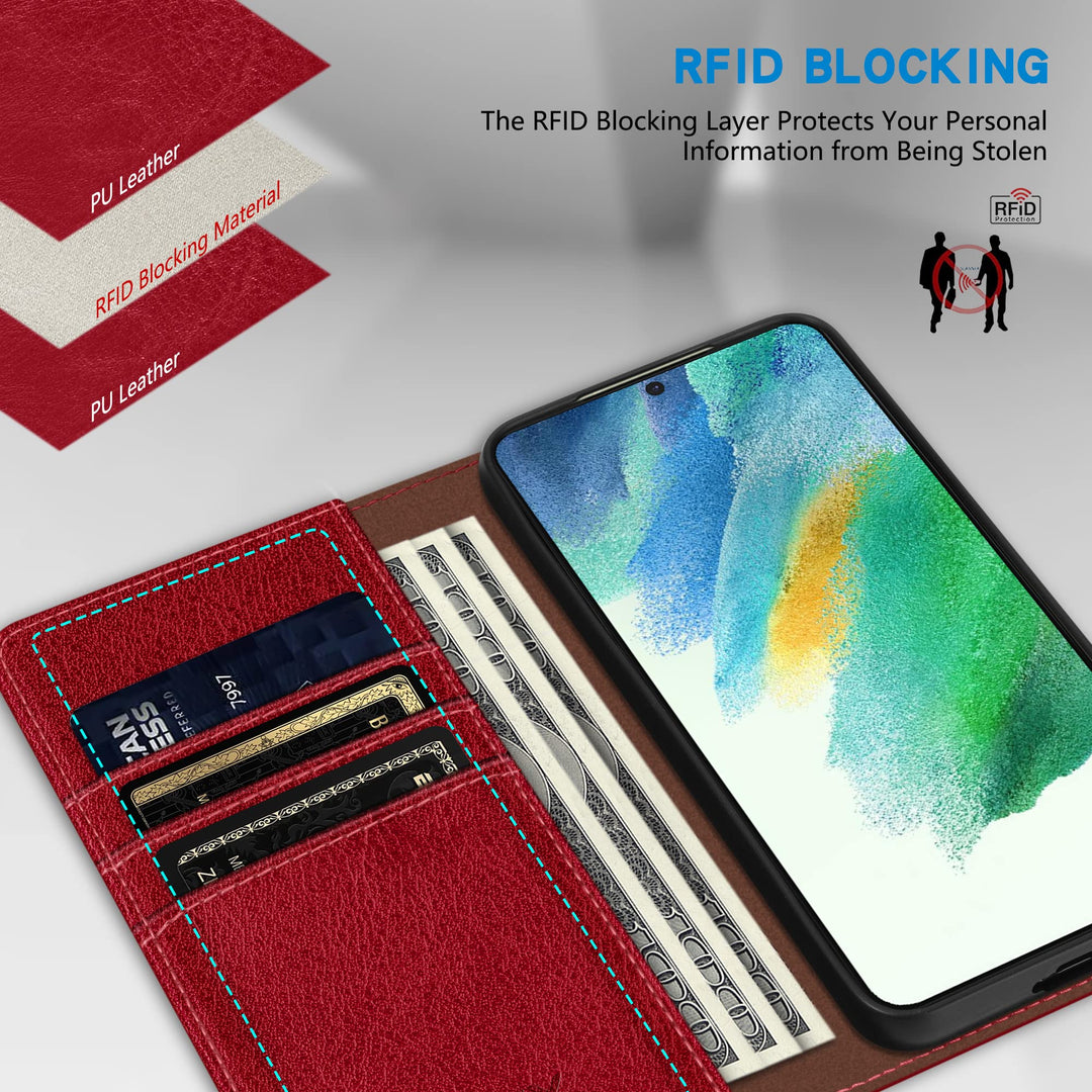 SecureFlip Wallet Case for Galaxy S21 - RFID Shield - DOKUTRONIX