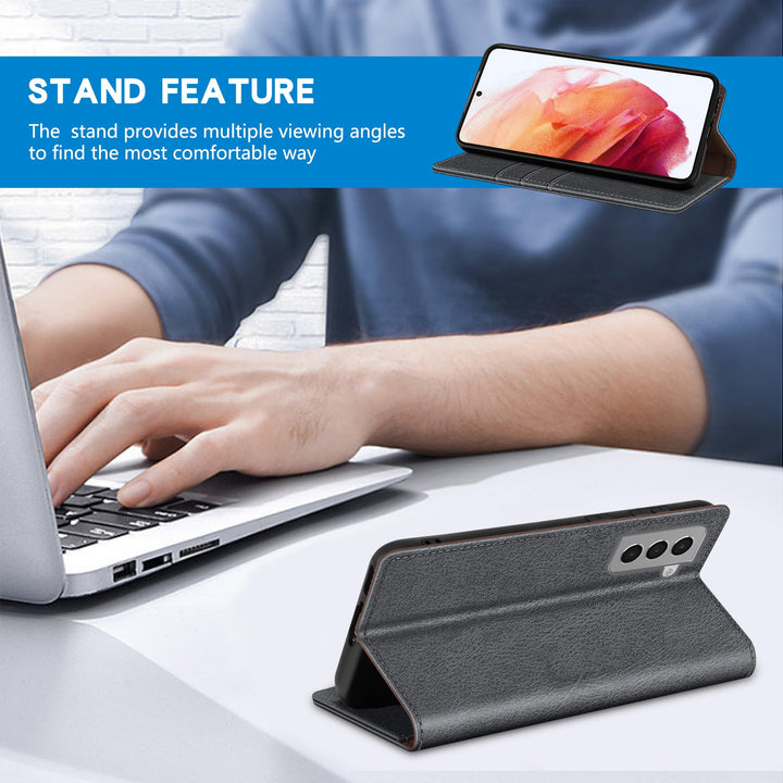 SecureFlip Wallet Case for Galaxy S21 - RFID Shield - DOKUTRONIX